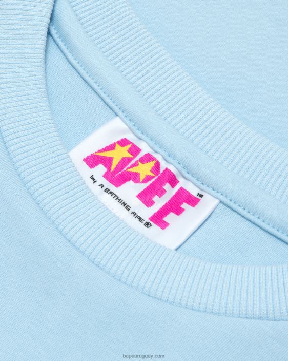 camiseta corta con flores mujer cielo azul 26D80965 A Bathing Ape