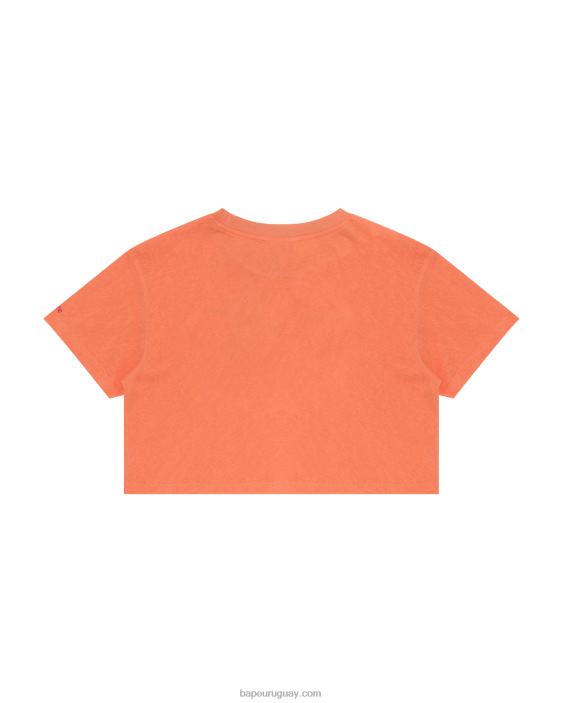 camiseta corta con gráfico mujer naranja 26D80953 A Bathing Ape
