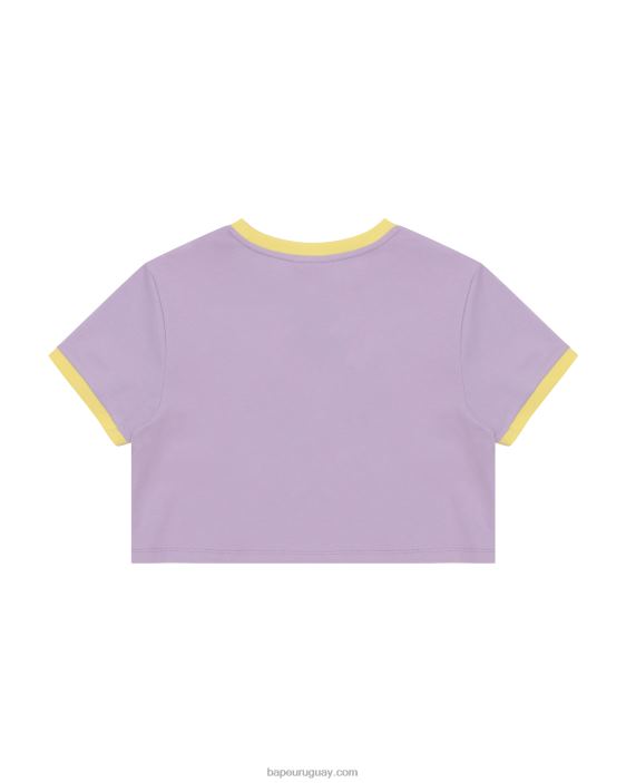 camiseta corta con gráfico mujer púrpura 26D801046 A Bathing Ape