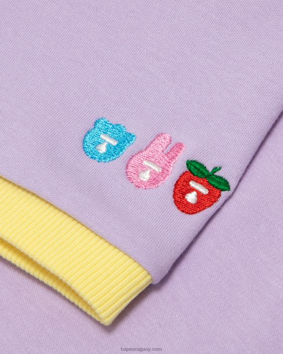 camiseta corta con gráfico mujer púrpura 26D801046 A Bathing Ape