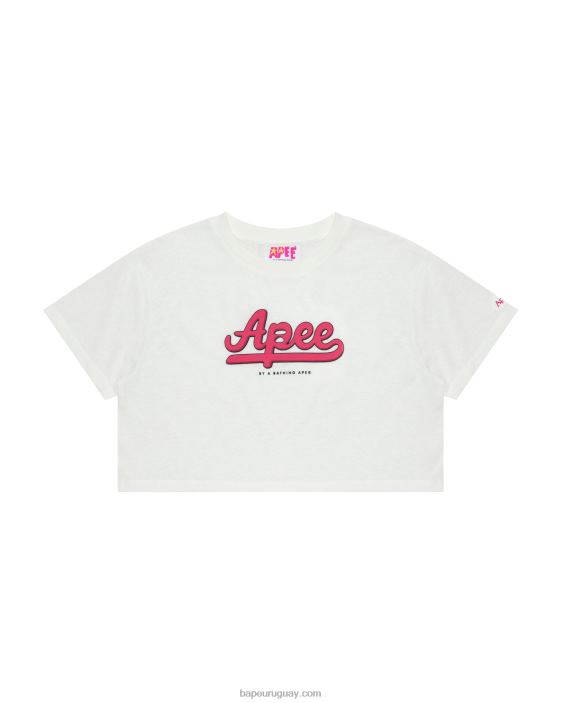 camiseta corta con gráfico mujer pared blanca 26D80952 A Bathing Ape