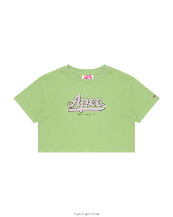 camiseta corta con gráfico mujer verde otoño 26D80951 A Bathing Ape