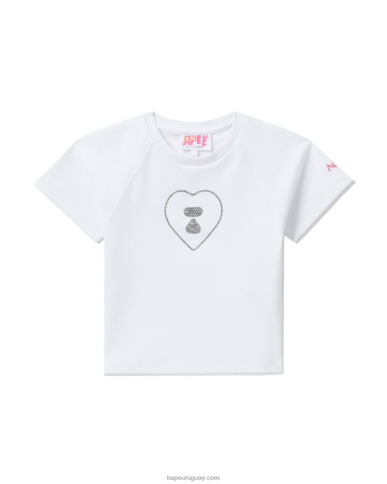camiseta corta gráfica #2 mujer blanco 26D80814 A Bathing Ape