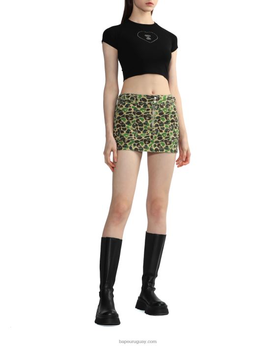 camiseta corta gráfica #2 mujer negro 26D80812 A Bathing Ape