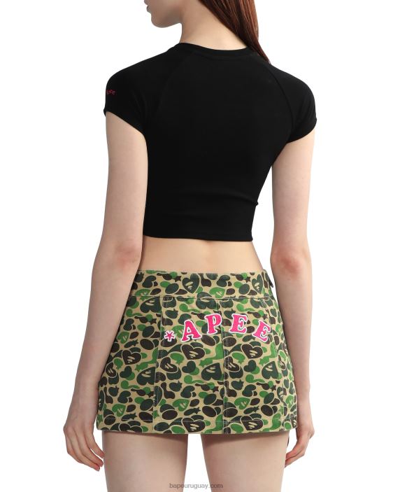 camiseta corta gráfica #2 mujer negro 26D80812 A Bathing Ape