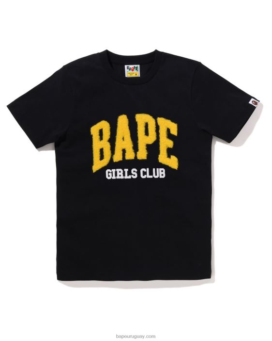 camiseta de boa polar para niñas mujer negro 26D80881 A Bathing Ape