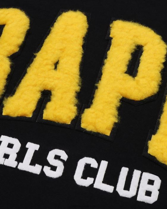 camiseta de boa polar para niñas mujer negro 26D80881 A Bathing Ape