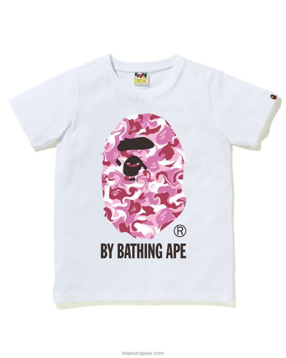 camiseta de camuflaje de mármol mujer blanco 26D801017 A Bathing Ape