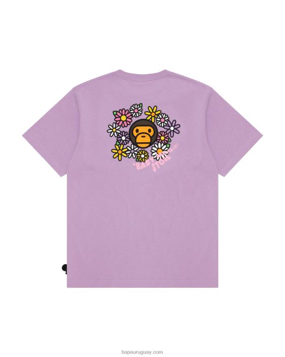camiseta de manga corta bebé milo mujer púrpura 26D80859 A Bathing Ape
