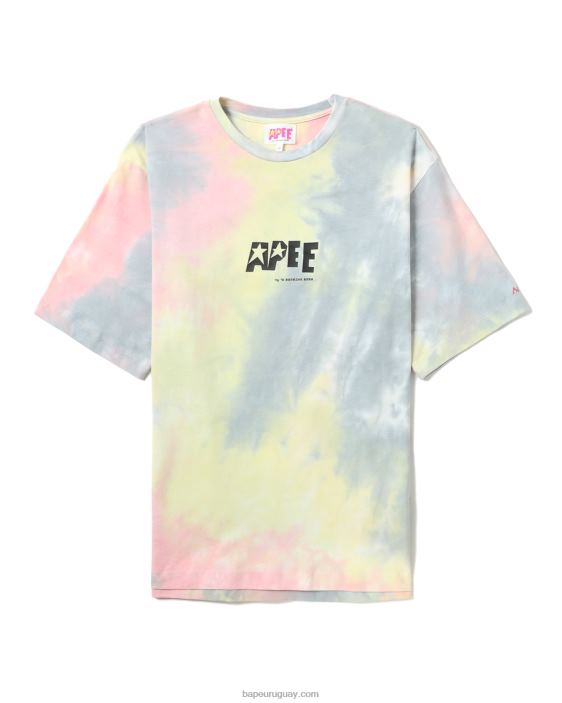 camiseta tie-dye con abertura gráfica mujer rosa 26D80848 A Bathing Ape