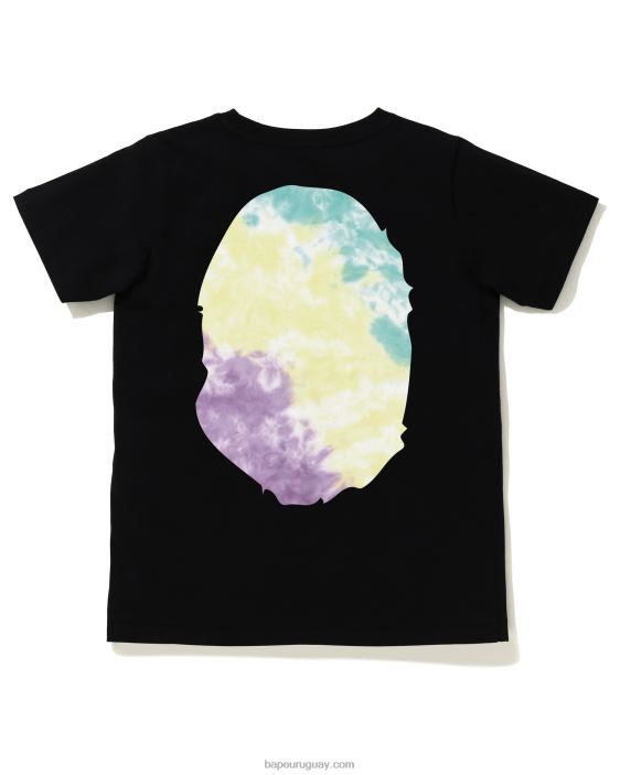 camiseta tie-dye con cabeza grande mujer negro 26D80999 A Bathing Ape