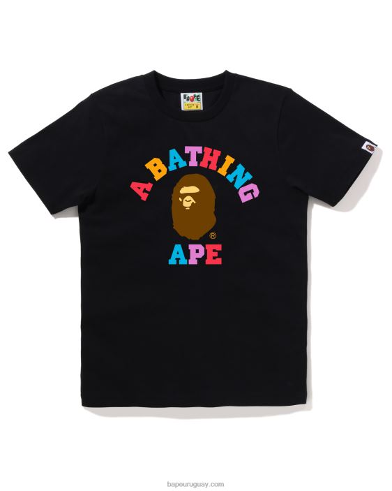 camiseta universitaria de colores mujer negro 26D80781 A Bathing Ape