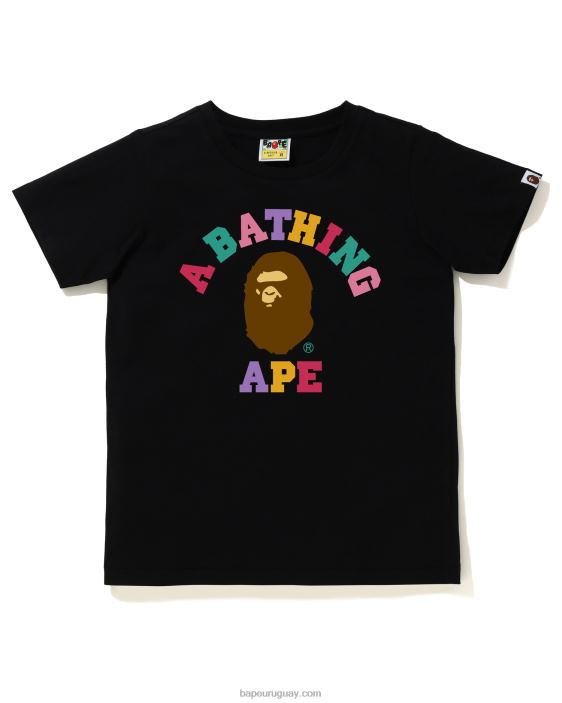 camiseta universitaria de colores mujer negro 26D80981 A Bathing Ape