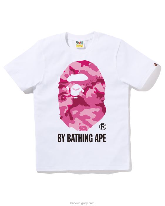 camuflaje de bosque por tee mujer blanco 26D80785 A Bathing Ape