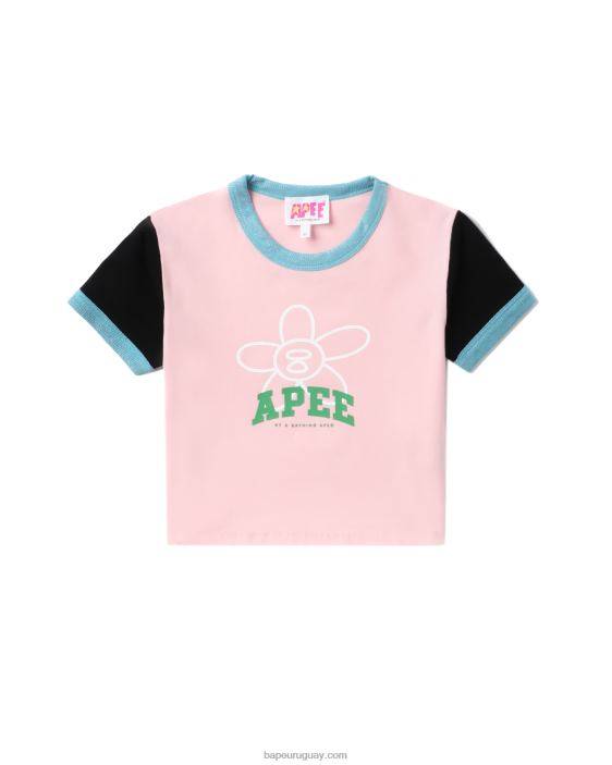 parte superior gráfica mujer rosa 26D80801 A Bathing Ape