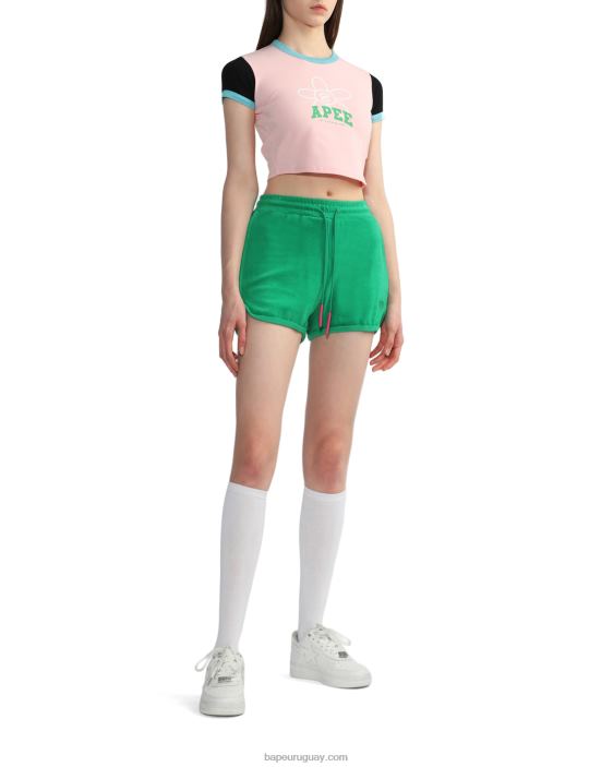 parte superior gráfica mujer rosa 26D80801 A Bathing Ape