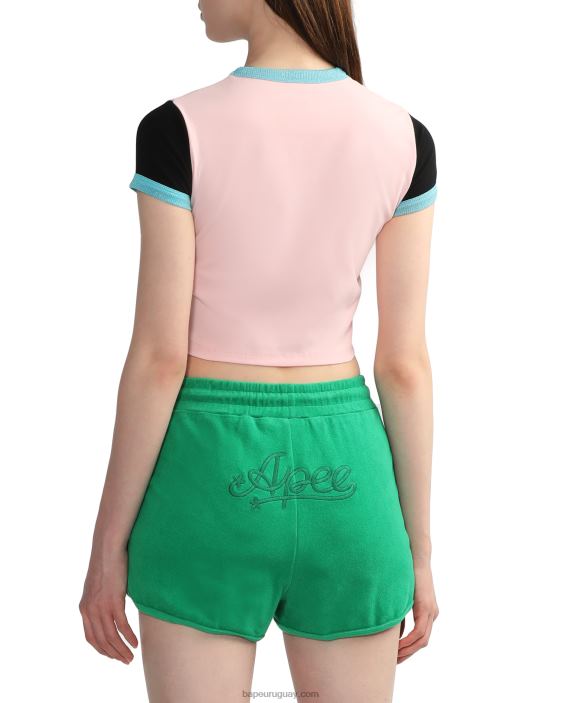 parte superior gráfica mujer rosa 26D80801 A Bathing Ape