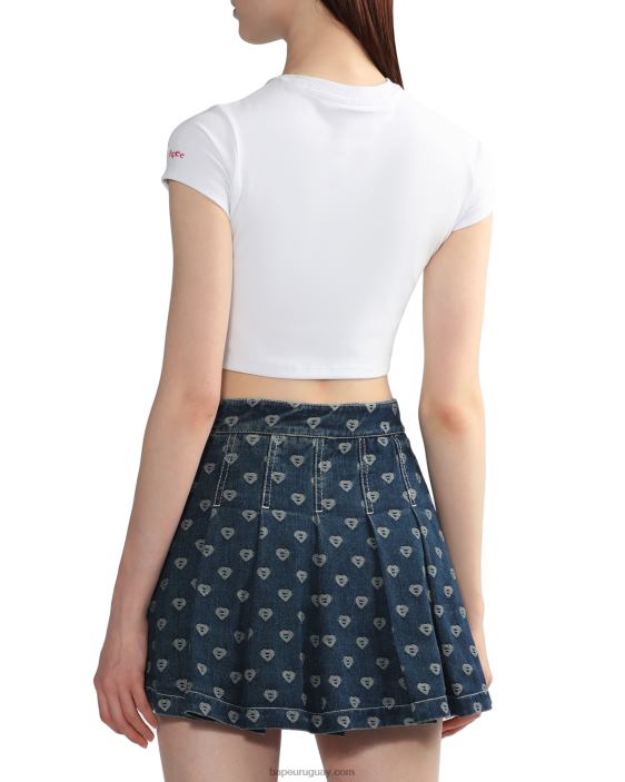 playera de corte slim con gráfico mujer blanco 26D80838 A Bathing Ape