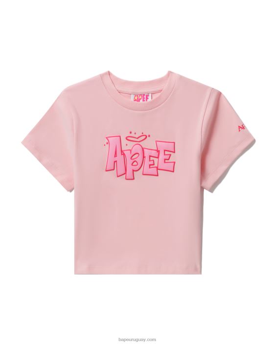 playera de corte slim con gráfico mujer rosa 26D80837 A Bathing Ape