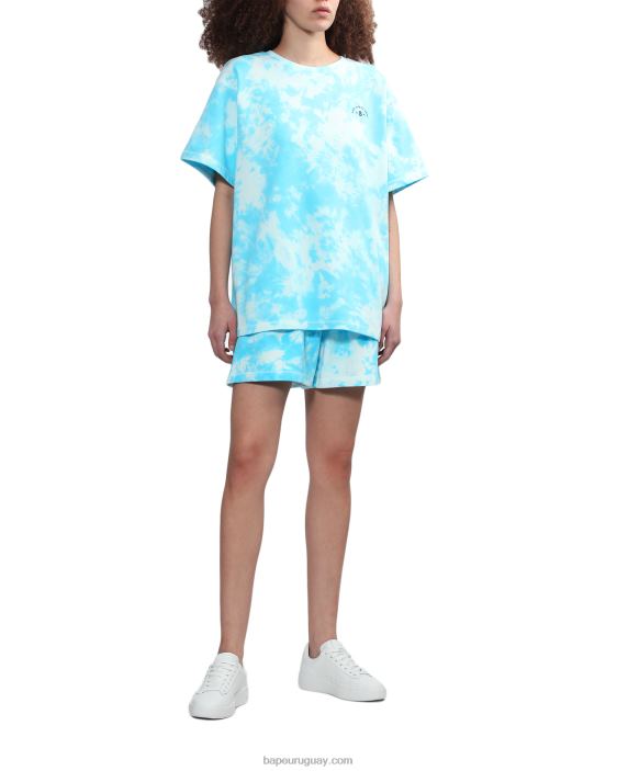 playera tie-dye con logo mujer azul 26D80791 A Bathing Ape