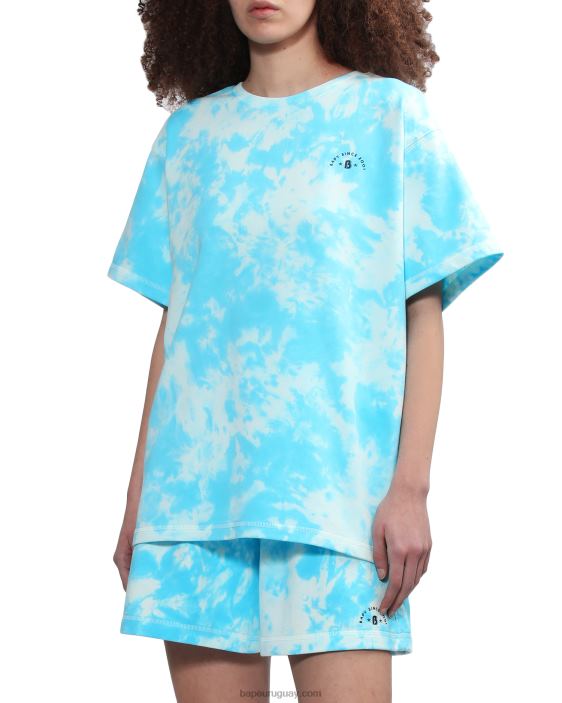 playera tie-dye con logo mujer azul 26D80791 A Bathing Ape
