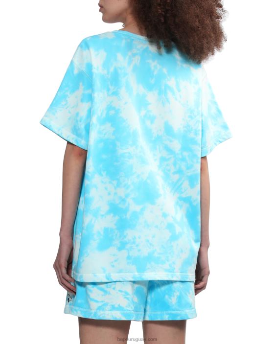 playera tie-dye con logo mujer azul 26D80791 A Bathing Ape