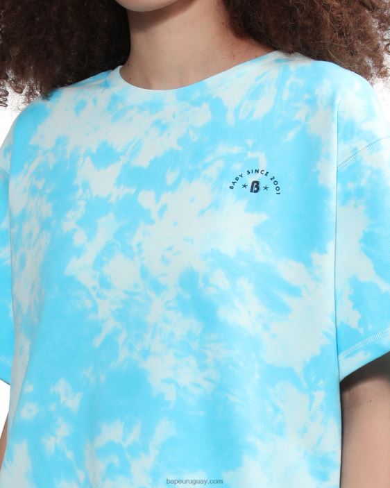 playera tie-dye con logo mujer azul 26D80791 A Bathing Ape