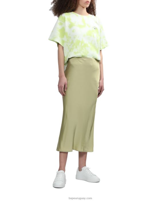 playera tie-dye con logo mujer verde claro 26D80790 A Bathing Ape