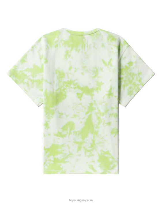 playera tie-dye con logo mujer verde claro 26D80790 A Bathing Ape