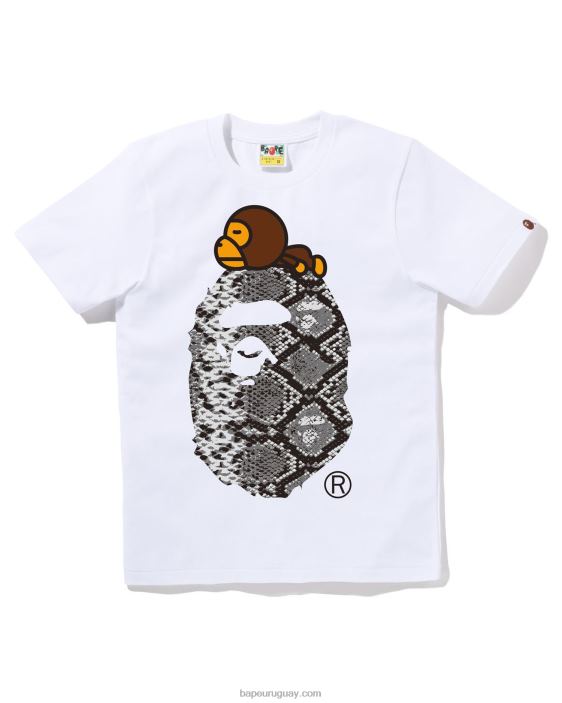 serpiente milo en camiseta grande mujer blanco 26D80879 A Bathing Ape