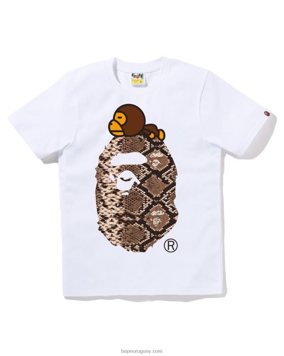 serpiente milo en camiseta grande mujer blanco 26D80880 A Bathing Ape