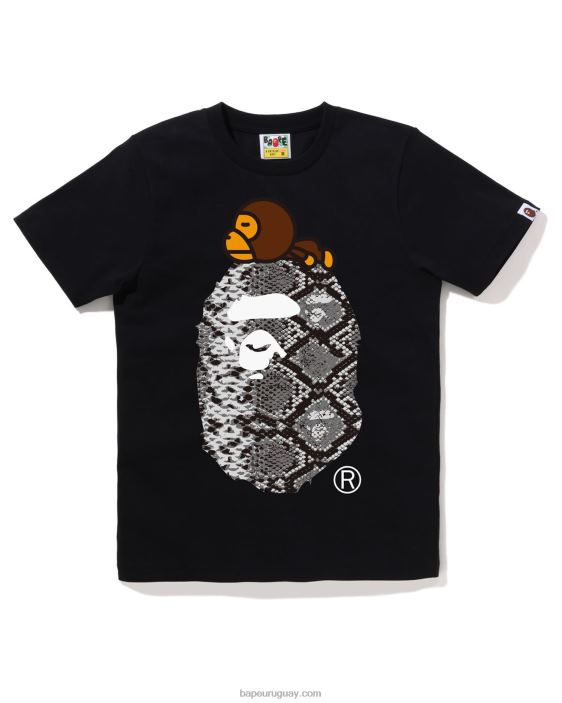 serpiente milo en camiseta grande mujer negro 26D80877 A Bathing Ape