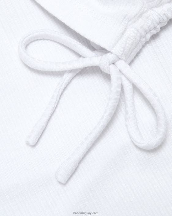 top corto con cordón y logo mujer blanco 26D80935 A Bathing Ape