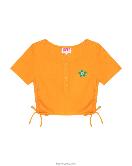top corto con cordón y logo mujer naranja 26D80934 A Bathing Ape