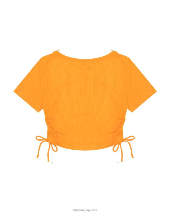 top corto con cordón y logo mujer naranja 26D80934 A Bathing Ape