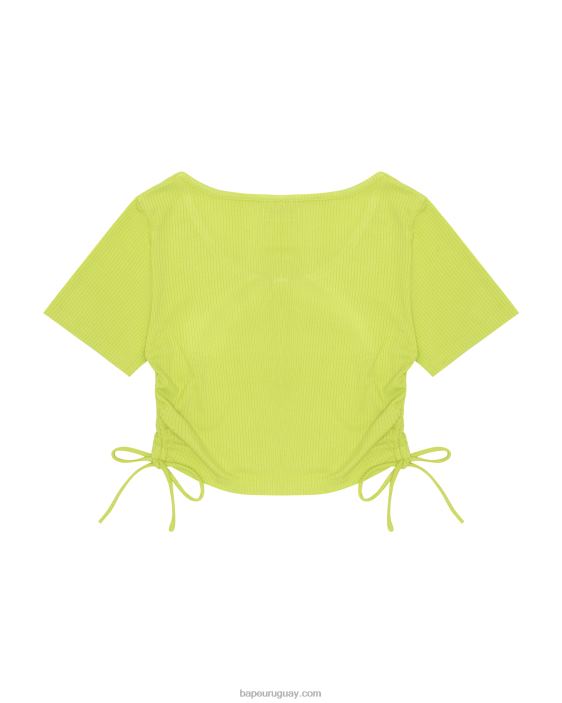 top corto con cordón y logo mujer verde claro 26D80933 A Bathing Ape