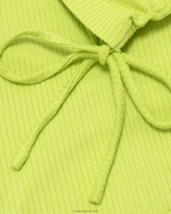 top corto con cordón y logo mujer verde claro 26D80933 A Bathing Ape