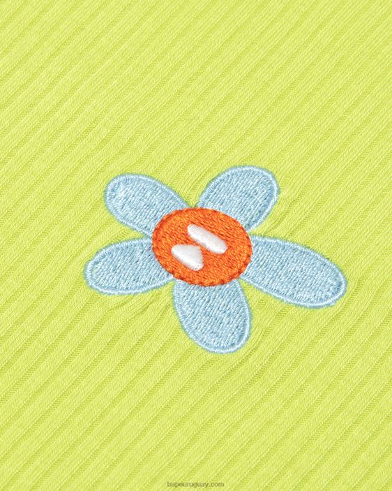 top corto con cordón y logo mujer verde claro 26D80933 A Bathing Ape