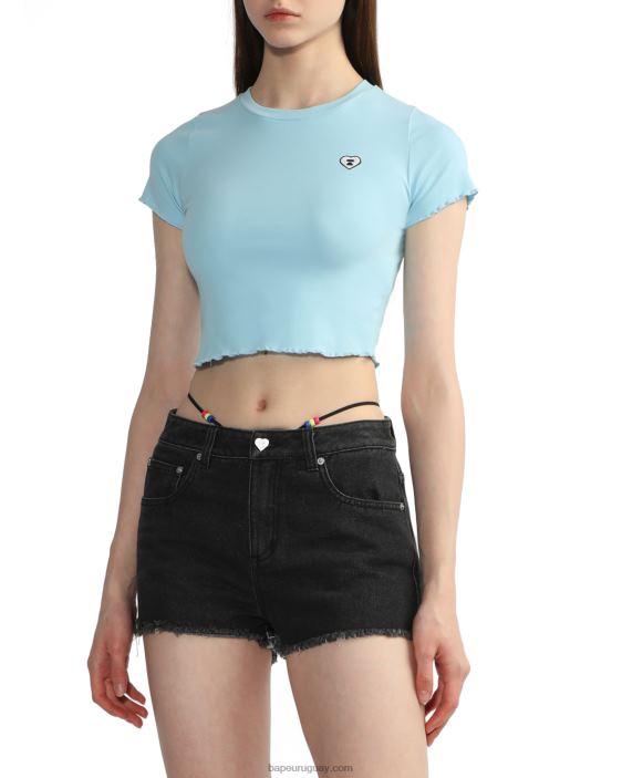 top corto con logo mujer azul 26D80823 A Bathing Ape