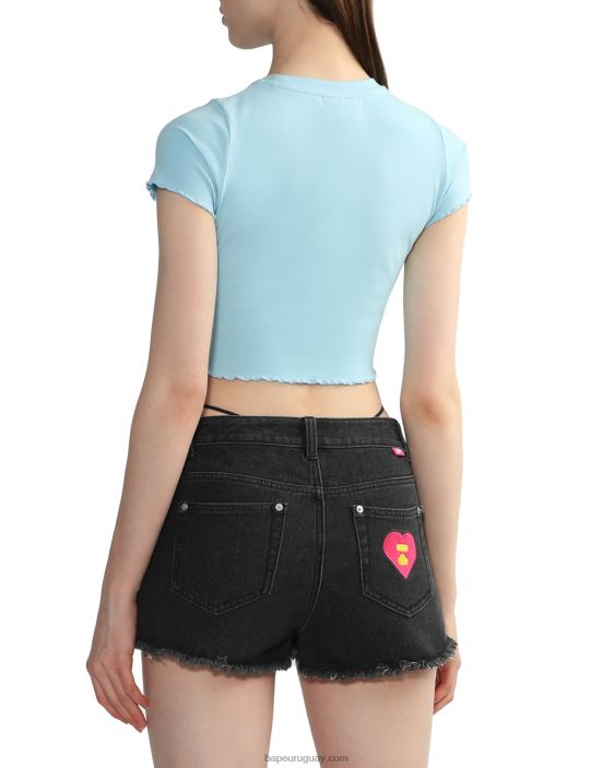 top corto con logo mujer azul 26D80823 A Bathing Ape