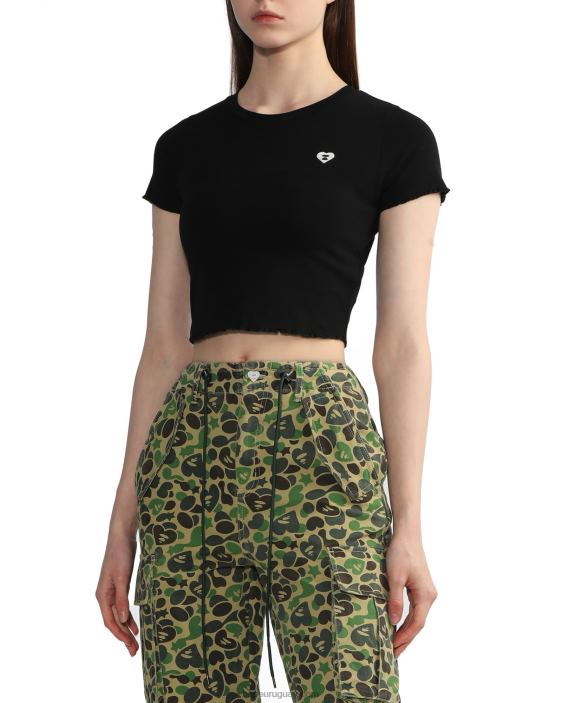 top corto con logo mujer negro 26D80822 A Bathing Ape