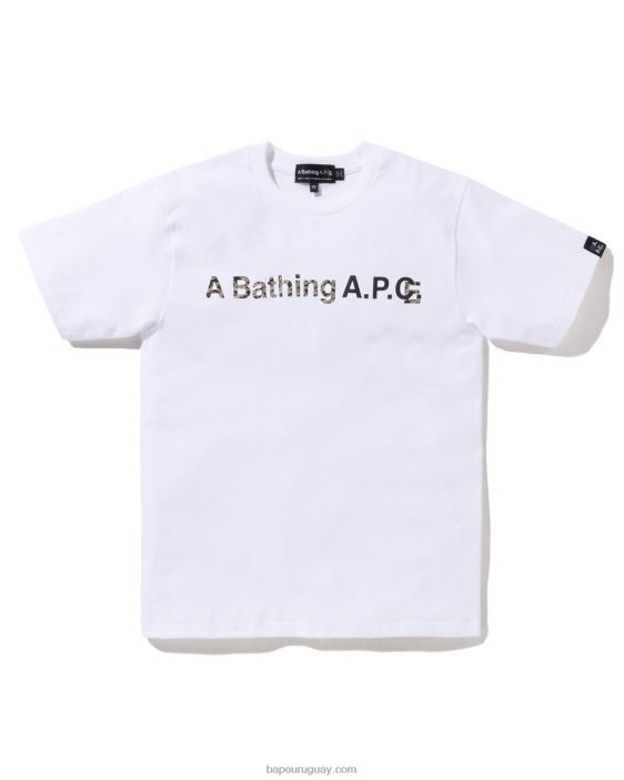 x a.p.c. una camiseta ancha mujer blanco 26D80901 A Bathing Ape