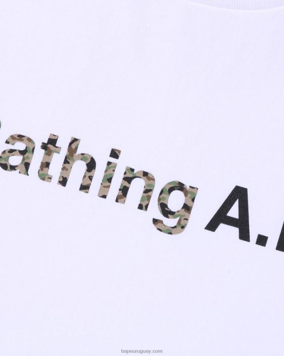 x a.p.c. una camiseta ancha mujer blanco 26D80901 A Bathing Ape