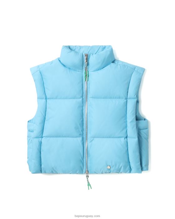 chaleco corto capitonado mujer azul 26D80794 A Bathing Ape