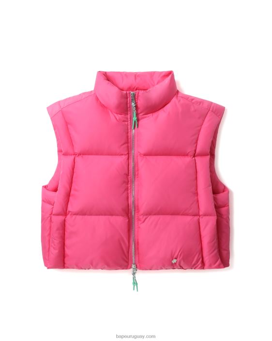 chaleco corto capitonado mujer rosa 26D80795 A Bathing Ape
