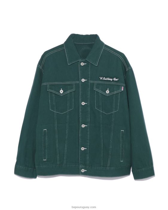 chamarra de sarga de color oversize Champion mujer selva profunda 26D80911 A Bathing Ape