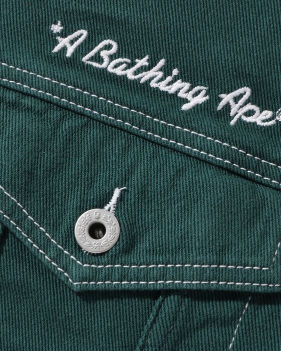 chamarra de sarga de color oversize Champion mujer selva profunda 26D80911 A Bathing Ape