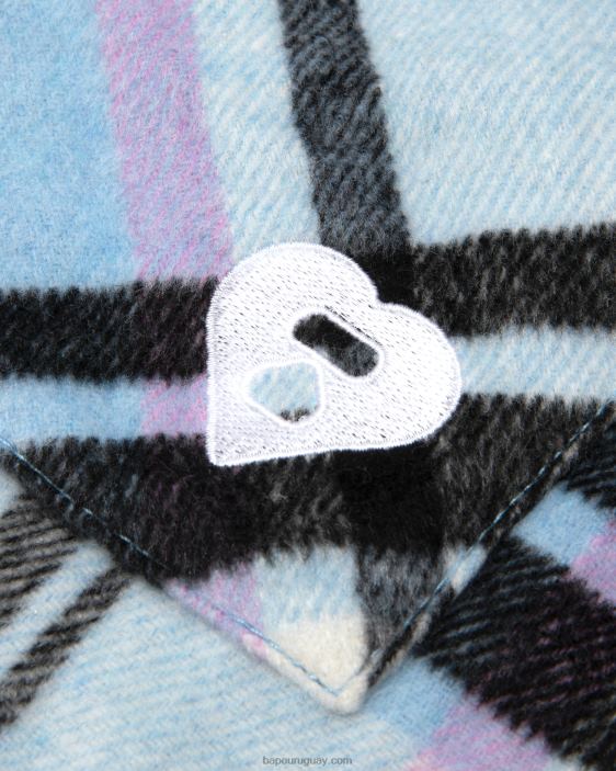 camisa a cuadros mujer azul 26D801024 A Bathing Ape