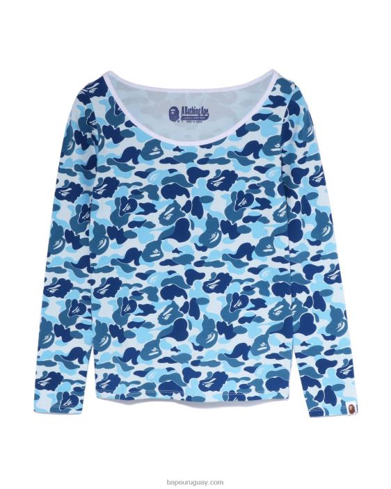camiseta de camuflaje abc mujer azul claro 26D80864 A Bathing Ape