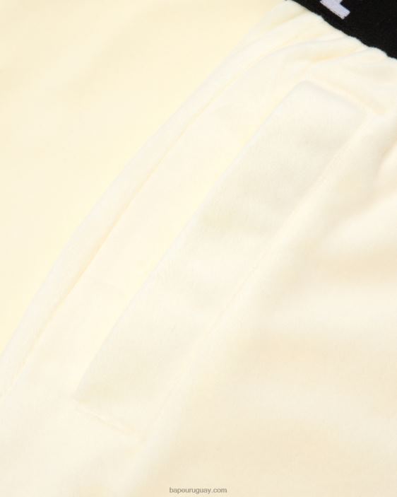 joggers de terciopelo mujer blanco 26D801041 A Bathing Ape